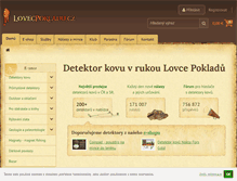 Tablet Screenshot of lovecpokladu.cz